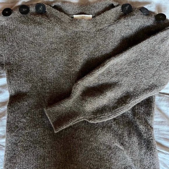 Sezane Victor Jumper in Chestnut. - Picture 2 of 2